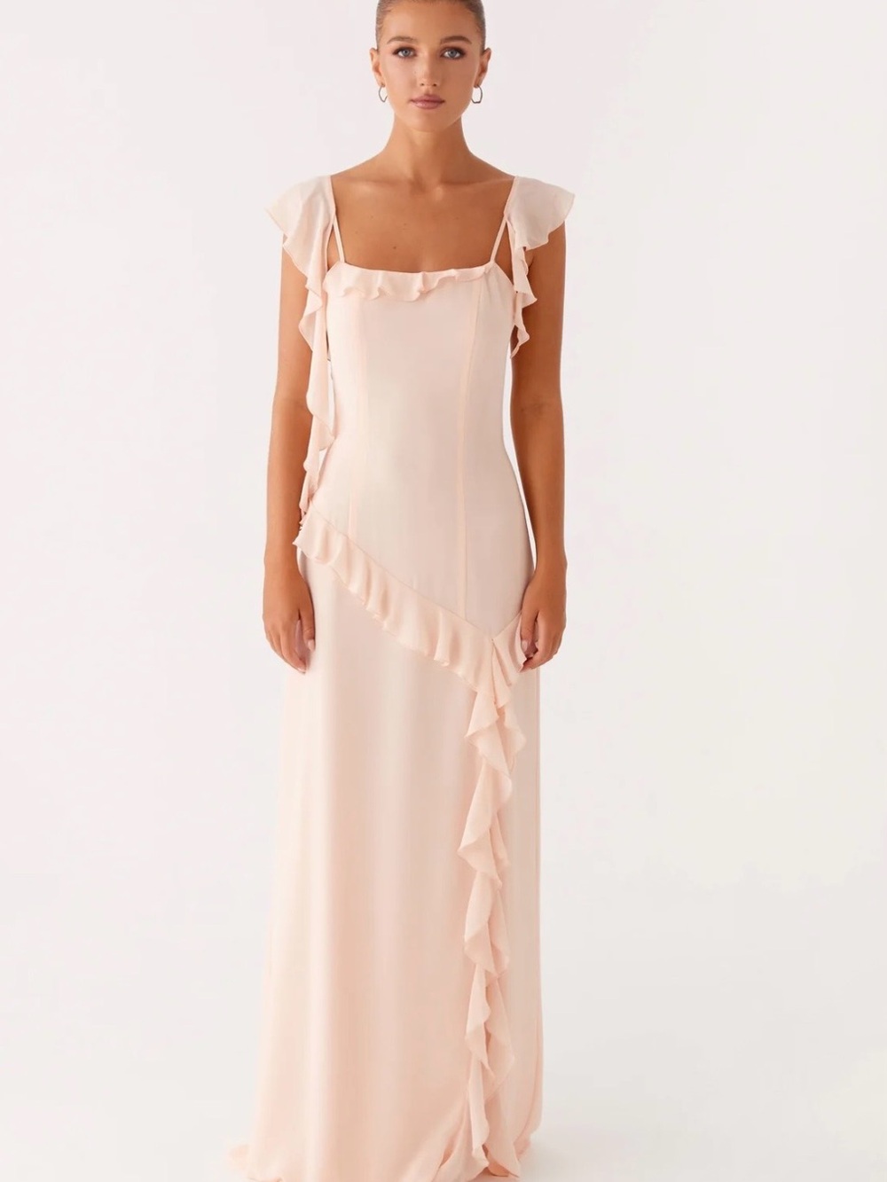 NWT PEPPERMAYO NAYA MAXI DRESS - PEACH US4 - Picture 1 of 16
